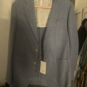 Suit Supply Light Blue Havana Blazer